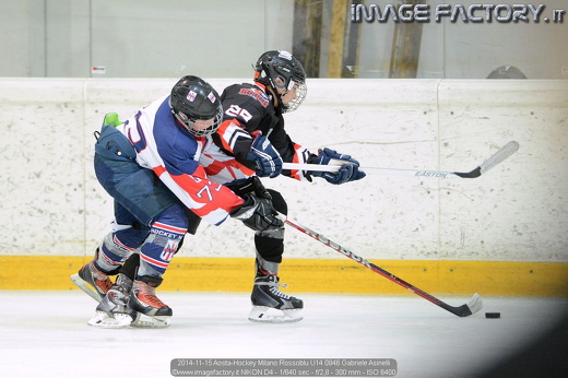 2014-11-15 Aosta-Hockey Milano Rossoblu U14 0846 Gabriele Asinelli